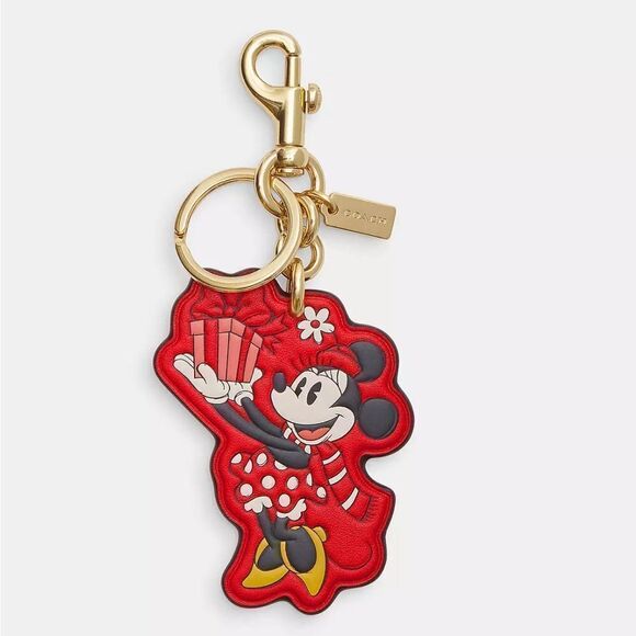 NWT Disney X Coach Minnie‎ Mouse Bag Charm - Picture 1 of 5